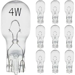 Diximus - Landscape Light Bulbs，Low Voltage Light Bulbs, T5 Malibu Bulbs 4W, Garden Light Bulbs 12V, Wedge Base, Landscape Bulbs 10 Pack