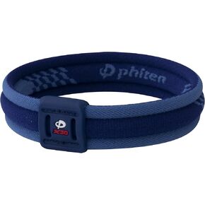 Phiten X30 Edge Titanium Bracelet - Sport Bracelet Permeated with X30 Aqua-Titanium Technology for Alternative Healing - Power Elastomer Zone with Micro Titanium Spheres