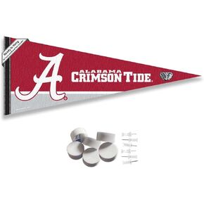 Alabama Crimson Tide Pennant Flag and Wall Tack Mount Pads