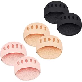 Metatarsal Pads Ball of Foot Cushions, Honeycomb Fabric Forefoot Pads, Cushioning Ice Silk High Heel Insoles, Reusable Comfortable Non-Slip Toe Cushion Pads for Women and Men