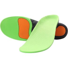 Plantar Fasciitis Insoles, Flat Feet Orthotic Shoe Insoles for Men & Women, High Arch Insoles for Flat Feet Arch Pain Pronation (M)