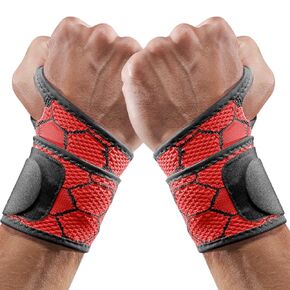Sport Slim Wrist Wrap - Wrist Brace for Carpal Tunnel Relief Light Support, Neoprene-Free Compression Wrist Support for Workout, Adjustable Wrist Guards Fit Right Left Hand(Black, Pack of 1)