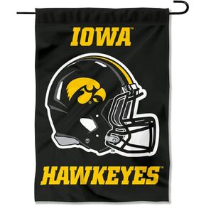 Iowa Hawkeyes Football Helmet Garden Yard Flag
