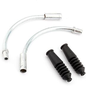 Bike V-Brake Noodle Boot Set, 110 ¡ã Bend Bike V Brake Noodle Cable Pipe Rubber Boots Accessory for Mountain Road Bike