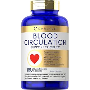 Carlyle Blood Circulation Supplement | 180 Capsules | Supports Healthy Circulation | Non-GMO, Gluten Free