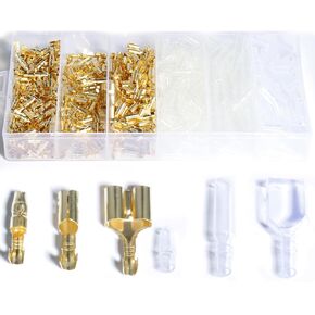 4.0mm Diameter Bullet Terminals Docking Quick Connector Insulating Sleeves Car Cold Cable Wire Brass Electrical Crimping Plug