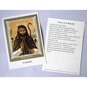 St. Benedict Prayer Card/Prayer of Saint Benedict - Set of 100