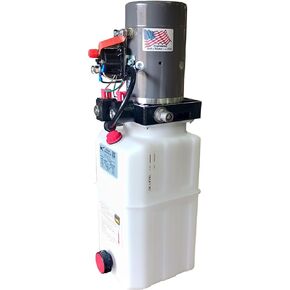 KTI-12VDA3Q Compact 12 VDC Hydraulic Power Unit with Single Double Acting and 3 Quart Capacity for Smooth Operation