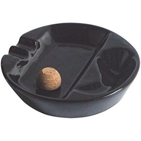 The Big Easy Pipe Accessories Pipe Black Ceramic Ashtray