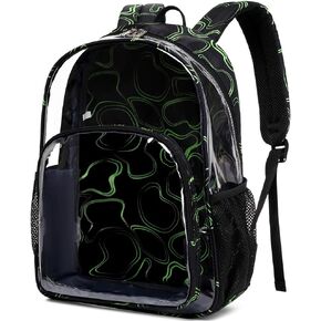 Meisohua Clear Backpacks for School Heavy Duty Transparent See Through Clear Backpack Stadium Approved Clear Bookbag for Boys College School Clear Backpack for Concert Work Sport Travel