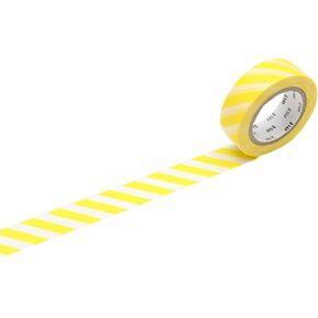 1P"Stripe Lemon" Washi Masking Tape - Lemon