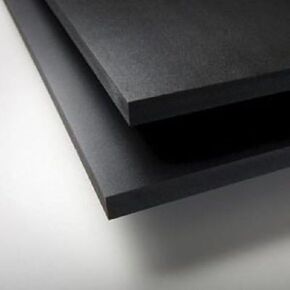 SIBE-R PLASTIC SUPPLY PVC Closed Cell Expanded Plastic Sheet 1/4" x 24" x 48" - Black in Saudi Arabia