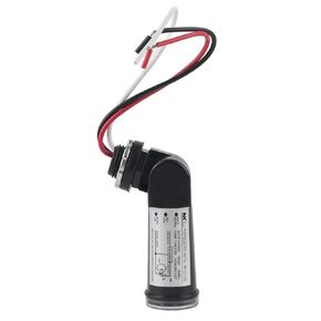 Photoelectric Switch, 50/60Hz Light Sensor Control Dusk to Dawn Light Sensor Automatic On/Off Photoelectric Switch Outdoor Photoelectric Sensor for Lighting Fixtures (120V AC)