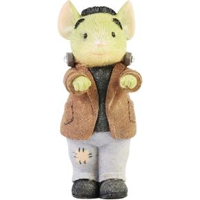 Enesco Tails with Heart Halloween Franken-Mouse Figurine, 2.05 Inch, Multicolor