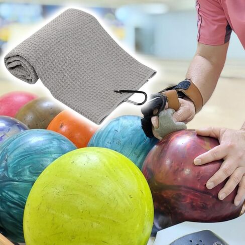 4 قطع منشفة بولينج، منشفة كرة بولينج، منشفة بولينج مرحة، ملحقات بولينج للرجال، ملحقات بولينج للنساء، هدية بولينج، منشفة بولينج مع 3 حلقات، منشفة بولينج بمشبك in Kuwait