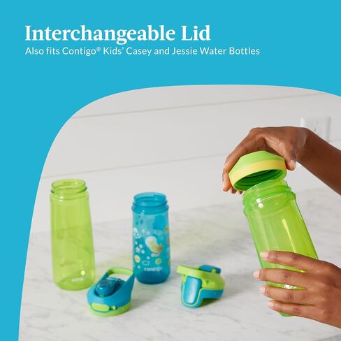 Contigo Kids’ Micah Water Bottle with Leak-Proof Lid, 20oz, Blue Raspberry/Blueberry in Saudi Arabia