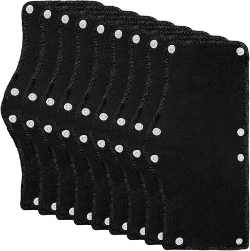 مجموعة من 9 قطع من عصابة الرأس ذات القبعة الصلبة السوداء من Ruisita من قطن تيري مع ملحقات قبعة صلبة قابلة للغسل وبطانة (9، أسود) in Kuwait