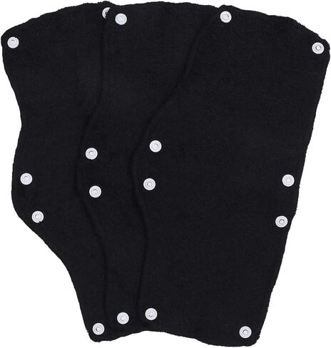 مجموعة من 9 قطع من عصابة الرأس ذات القبعة الصلبة السوداء من Ruisita من قطن تيري مع ملحقات قبعة صلبة قابلة للغسل وبطانة (9، أسود) in Kuwait