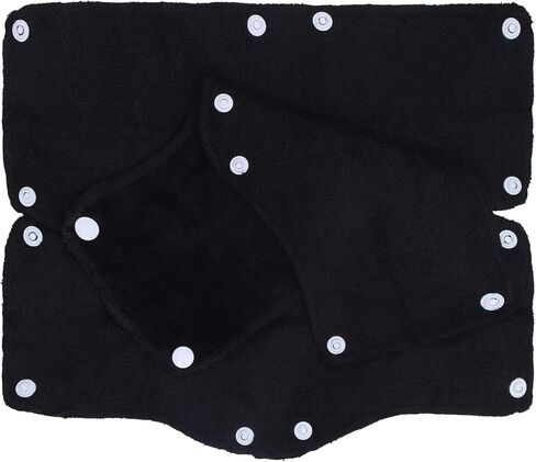 Ruisita 9 Pack Black Hard Hat Sweatband Cotton Terry Sweatband with Liner Snap Washable Hard Hat Accessories (9, Black) in Saudi Arabia