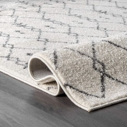 nuLOOM Mila Moroccan Diamond Area Rug, 5x8, Off-white in Saudi Arabia