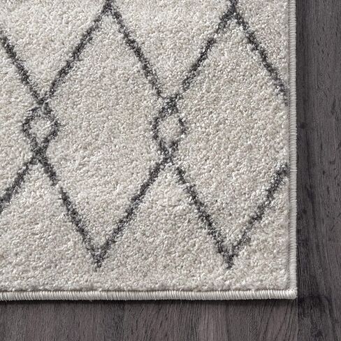 nuLOOM Mila Moroccan Diamond Area Rug, 5x8, Off-white in Saudi Arabia