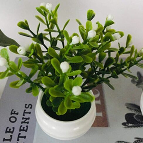 2Pack Fake Potted Plant, Artificial Plants and Flowers,Artificial Greenery Plants for Indoor Home Bathroom Study Room,Fake Plants for Artificial Potted Plants,Bathroom Plants Artificial Plants in Saudi Arabia