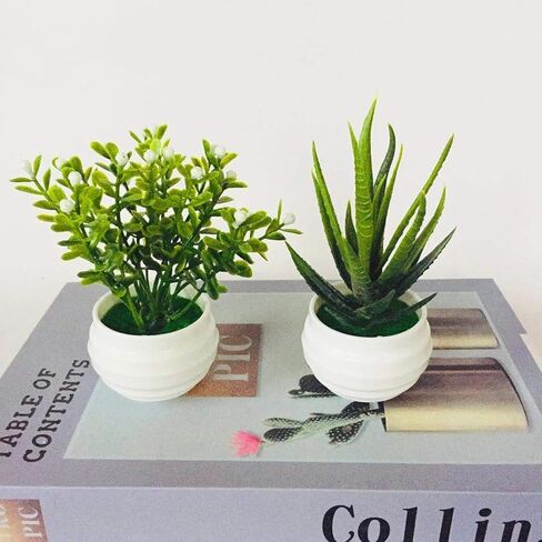 2Pack Fake Potted Plant, Artificial Plants and Flowers,Artificial Greenery Plants for Indoor Home Bathroom Study Room,Fake Plants for Artificial Potted Plants,Bathroom Plants Artificial Plants in Saudi Arabia