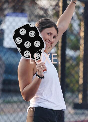 LUXE Pickleball Paddle | Leisure Edition | Cute, Fun, Stylish, Pickle Ball Paddles with Fiberglass Surface | Soft, Non-Slip Cushion Grip in Saudi Arabia
