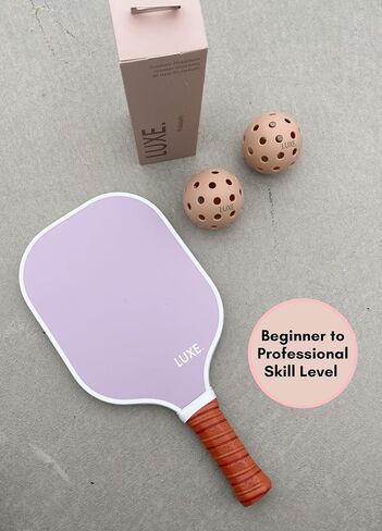 LUXE Pickleball Paddle | Leisure Edition | Cute, Fun, Stylish, Pickle Ball Paddles with Fiberglass Surface | Soft, Non-Slip Cushion Grip in Saudi Arabia