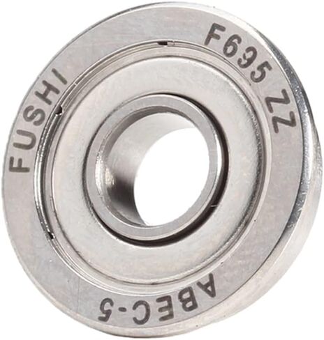 محمل كروي ذو حواف F695، 5 × 13 × 4 مم ABEC-5 عالي الدقة من الفولاذ الكرومي محمي ومحكم الغلق، محمل طابعة ثلاثية الأبعاد F695ZZ (اختيار من 10 قطع) in Kuwait