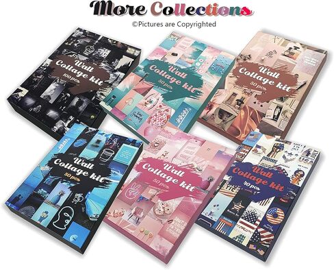 Photo Collage Kit Gloomy for Wall, 100 Pictures Black and White Aesthetic Posters for Wall Decor | Dark Academia Retro Decor for Bar in Saudi Arabia