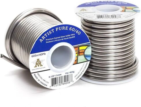 AIM Artist Pure 60/40 Stained Glass Solder, 0.125inch, 1lb (3mm / 454g) in Saudi Arabia