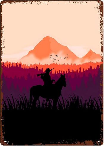 Arthur Morgan Art Print Red Game Dead Redemption 2 Red Redemption Dead Metal Tin Sign 8"" X 12"" Vintage Retro Man Cave Wall Decor Art in Saudi Arabia