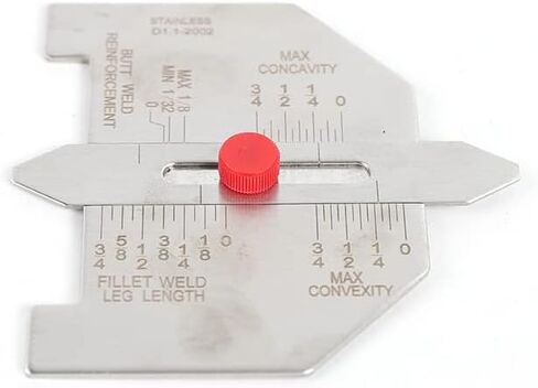 مجموعة أدوات فحص اللحام، مسطرة قياس لحام فيليه + مسماك مكبر، مجموعة أدوات قياس اللحام، مجموعة أدوات قياس اللحام، صندوق علبة مسطرة فحص أكثر دقة 30 × 22 × 5 سم in Kuwait