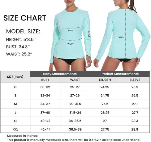 HODOSPORTS Rash Guard للنساء UPF 50+ قميص السباحة مع جيوب قمصان الحماية من الشمس خفيفة الوزن طويلة الأكمام in Saudi Arabia