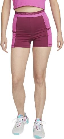 شورت التدريب Nike Pro للسيدات عالي الخصر 3 بوصات مع جيوب (الولايات المتحدة، ألفا، X-Small، عادي، عادي) in Saudi Arabia