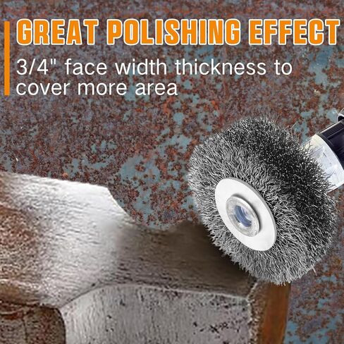 28 Pcs Wire Brush for Drill Set Carbon Steel Wire Wheel Brush Cup Brush Pen Brush Bore Brush with 1/4 Inch Shank for Cleaning Removing Rust Corrosion, Drill Attachment in Saudi Arabia