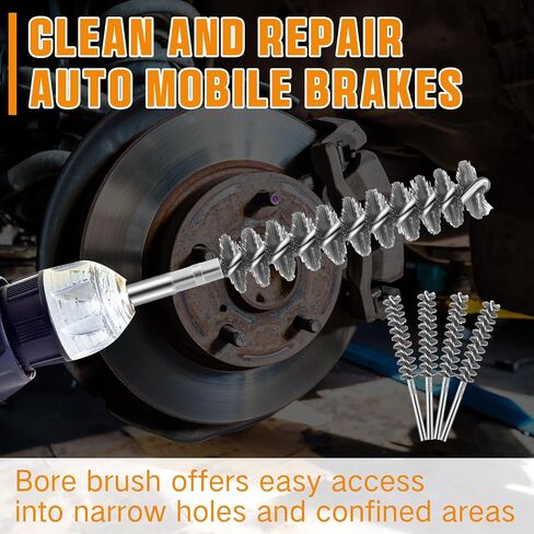 28 Pcs Wire Brush for Drill Set Carbon Steel Wire Wheel Brush Cup Brush Pen Brush Bore Brush with 1/4 Inch Shank for Cleaning Removing Rust Corrosion, Drill Attachment in Saudi Arabia