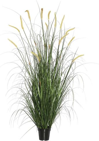 Vickerman Everyday 36" Artificial Green Foxtail Grass with Black Plastic Pot - Faux Grass Plant Decor - Home Or Office Indoor Greenery Accent - Indoor Grass Plant in Saudi Arabia