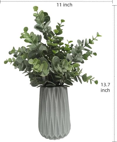 1PC 2PC Pack Artificial Fake Plants, Greenery Potted Plants for Indoor Farmhouse Home Decor, Office Table Decoration (2) in Saudi Arabia