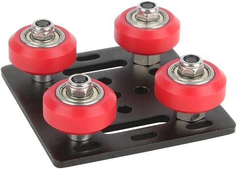 8pcs V Solid POM Wheels OD 24mm Rollers Gantry Pulley Double Bearings for Ender 3 V2 Neo,Ender 3 S1 / Pro, Ender 5 3D Printer, CNC Machine, 2020 2040 C Beam V Slot Profiles Linear Rail (Red) in Saudi Arabia