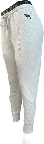 Victoria's Secret Pink High Waist Jogger Sweatpants Color Light Marl Gray Size Medium New in Saudi Arabia