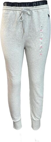 Victoria's Secret Pink High Waist Jogger Sweatpants Color Light Marl Gray Size Medium New in Saudi Arabia