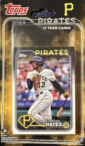 Pittsburgh Pirates 2024 Topps Factory Sealed 17 Card Team Set Featuring 6 Rookie Cards with Ke'Bryan Hayes and Oneil Cruz Plus in Saudi Arabia
