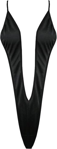 Women’s One-Piece Sling Shot Swimsuit Micro Bikini Underwear Thong Swimwear Bodysuit V Halter Leotard Bathing Suit in Saudi Arabia