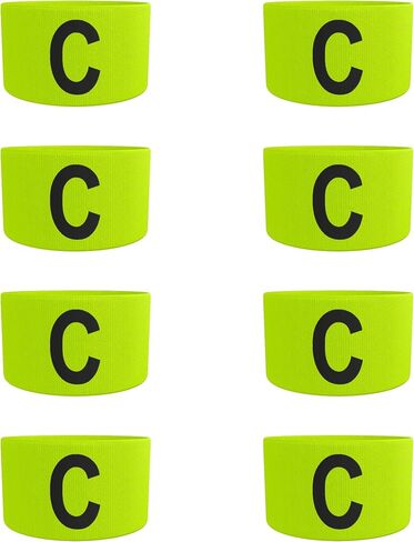 Captain Arm Bands 8 Pack Soccer Lacrosse Football Armbands Adjustable Adult Youth Captains Arms Color in Kuwait