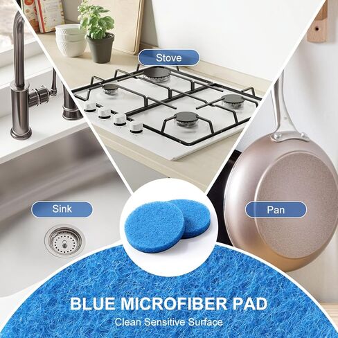 8 قطع من وسادات بديلة من LANMU متوافقة مع Dremel Versa PC10 وRuby Horsepower Power Scrubber، وسادة تنظيف فرك in Kuwait