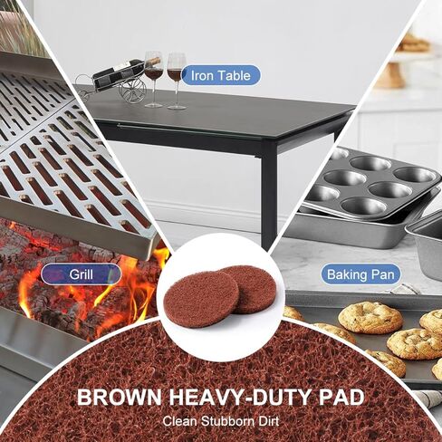 8 قطع من وسادات بديلة من LANMU متوافقة مع Dremel Versa PC10 وRuby Horsepower Power Scrubber، وسادة تنظيف فرك in Kuwait