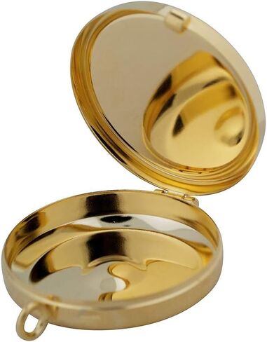 Genuine Italian Crafted Pyxes | 11 Different Designs | Beautiful and Durable Pewter and Gold Tone Metal | A Great Gift for Traveling Communion | Christian Home Goods (Communion and Chalice) in Saudi Arabia