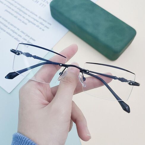 Reading Glasses Women Man Blue Light Blocking Glasses Stylish Frameless Reading Glasses Anti Glare Computer Glare in Saudi Arabia